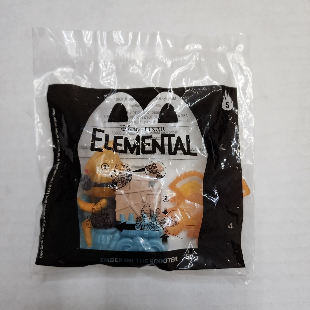 2023 McDonald's Toy #5 Disney Pixar Elemental Ember on a Scooter